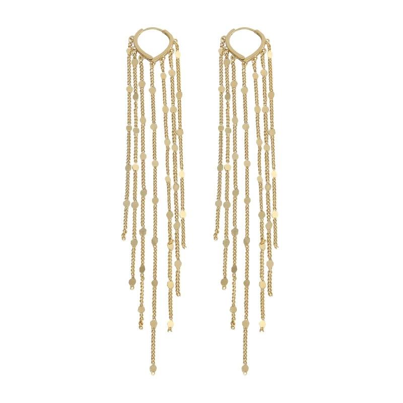 14K Gold Plated Chandelier Earrings