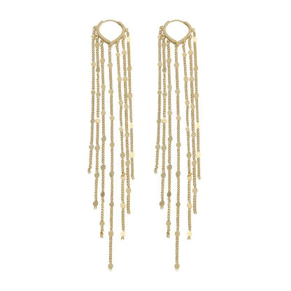 14K Gold Plated Chandelier Earrings
