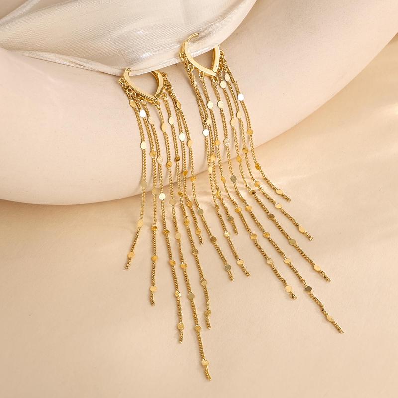 14K Gold Plated Chandelier Earrings